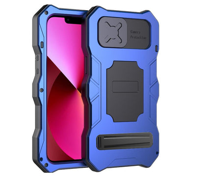Camera Protection iPhone 12 Pro Metal Case Creative Kickstand Combo Silicone PC