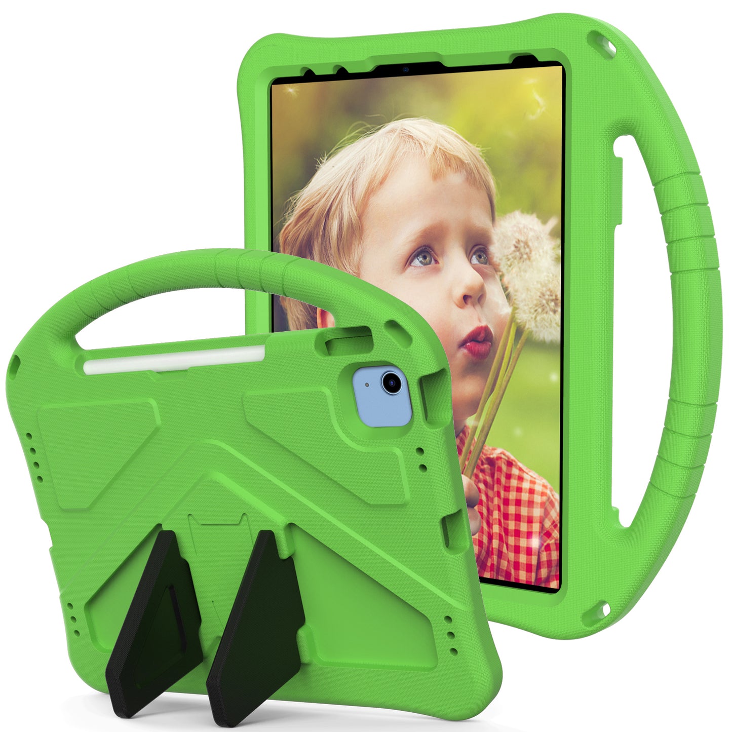 Great Flying Man iPad 10 EVA Case Hand Handle Stand Military Protection Kids Safety