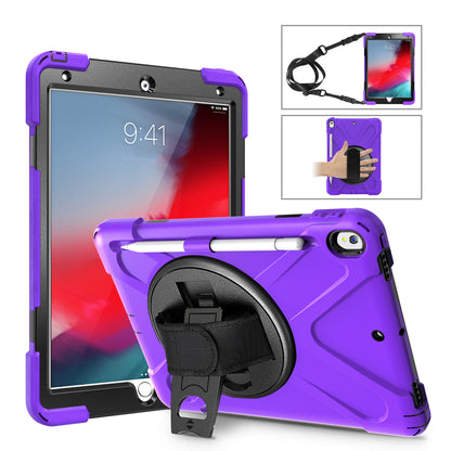 Pirate King iPad Pro 10.5 Case 360 Rotating Stand with Hand Holder Shoulder Strap