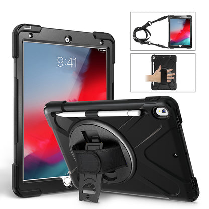 Pirate King iPad Pro 10.5 Case 360 Rotating Stand with Hand Holder Shoulder Strap