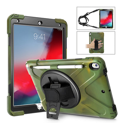 Pirate King iPad Pro 10.5 Case 360 Rotating Stand with Hand Holder Shoulder Strap