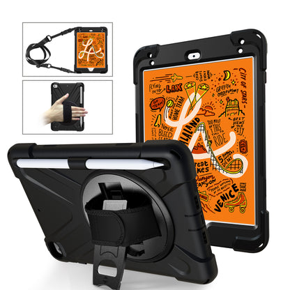 Pirate King iPad Mini 4 Case 360 Rotating Stand with Hand Holder Shoulder Strap