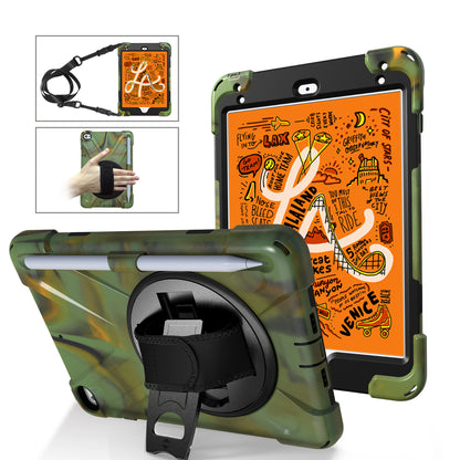 Pirate King iPad Mini 4 Case 360 Rotating Stand with Hand Holder Shoulder Strap