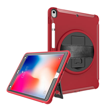 Spider Man iPad Pro 10.5 Case Genuine Leather Hand Strap Combo Rotating Stand