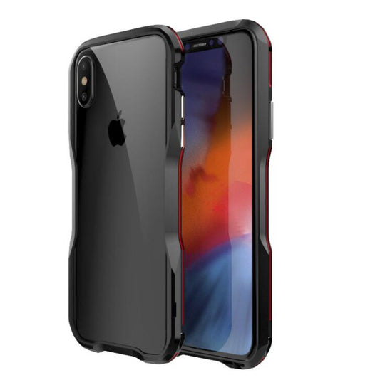 Sharp Edge iPhone XR Case Bumper Metal Anti-fall Magnetic Around Protection