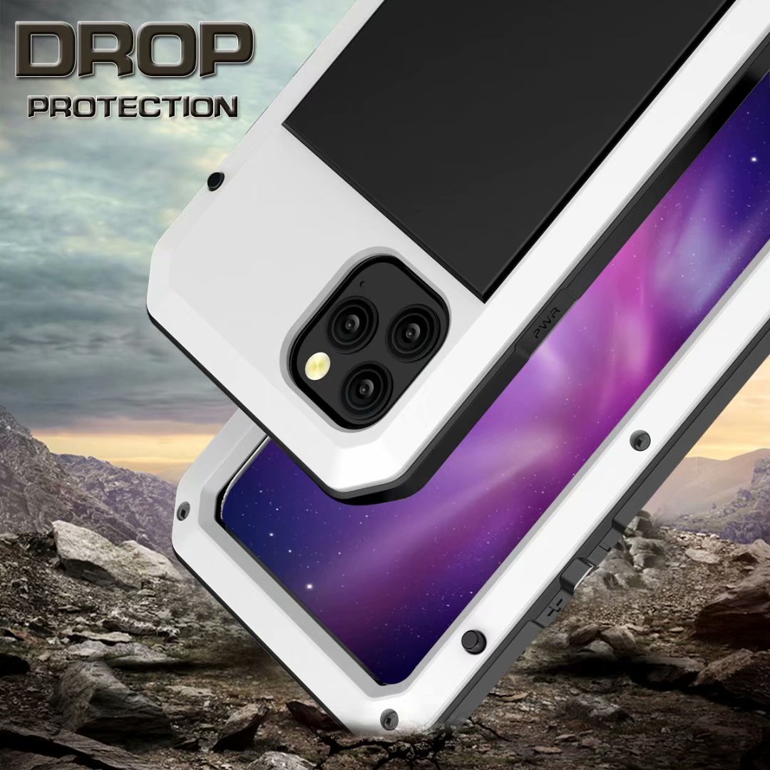 Tank Military iPhone 11 Metal Case Anti-fall 360 Degree Full Protection 4-In-1