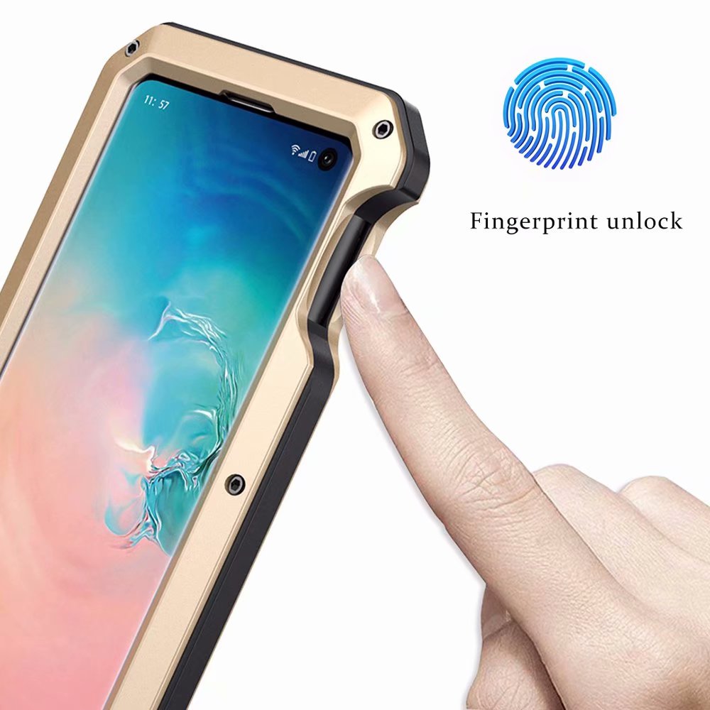 Tank Military Galaxy S10e Metal Case Anti-fall 360 Degree Full Protection 4-In-1