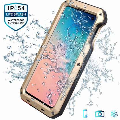 Tank Military Galaxy S10e Metal Case Anti-fall 360 Degree Full Protection 4-In-1