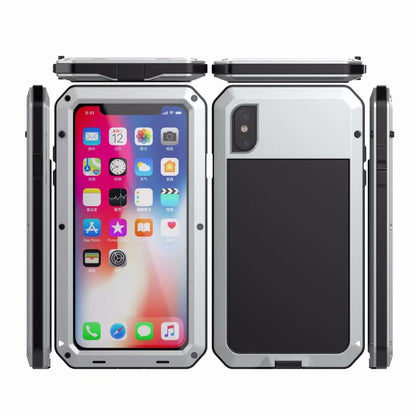 Tank Military iPhone XR Metal Case Anti-fall 360 Degree Full Protection 4-In-1