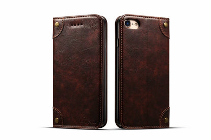 Baroque iPhone SE (2022) Leather Case Magtic Flip Wallet Stand Business RFID