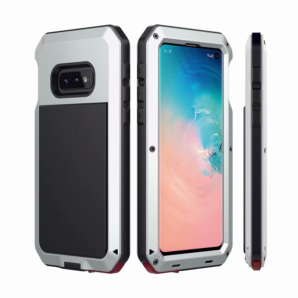 Tank Military Galaxy S10e Metal Case Anti-fall 360 Degree Full Protection 4-In-1