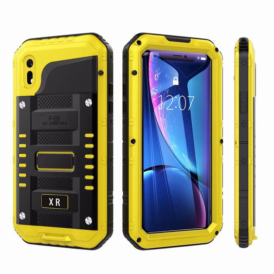 Wolf Warrior Apple iPhone XR Waterproof Case Metal 360 Degree Full Protection 4-In-1 Diving 2M