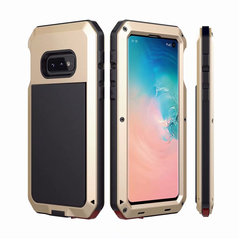 Tank Military Galaxy S10e Metal Case Anti-fall 360 Degree Full Protection 4-In-1