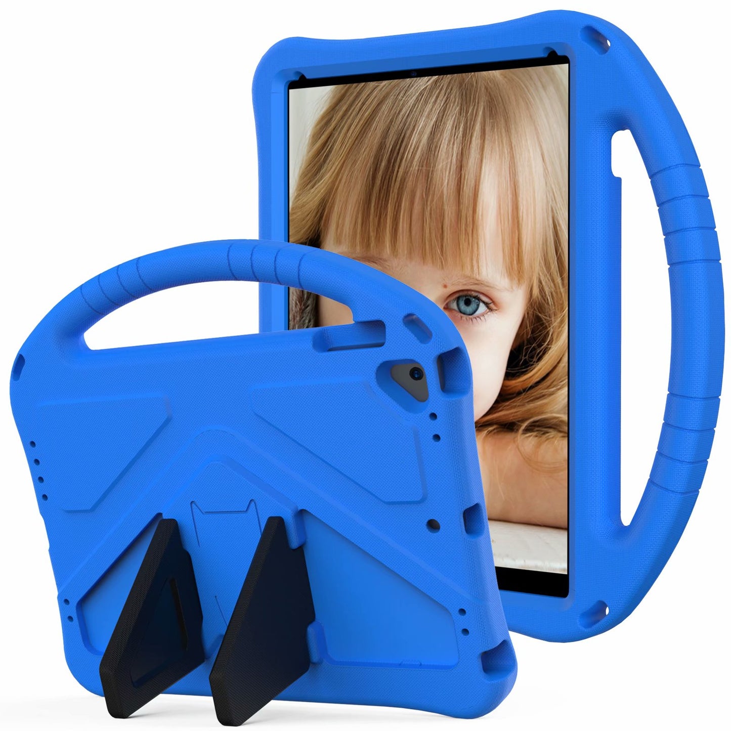 Great Flying Man iPad 5 EVA Case Hand Handle Stand Military Protection Kids Safety