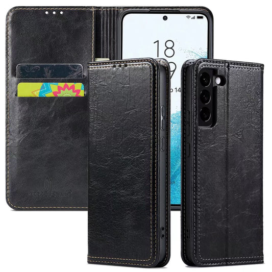 Artificial Tree Leather Galaxy S22+ Case Retro Wallet Stand Deluxe