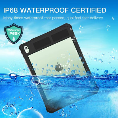 Swimming Underwater 2M iPad Air 4 Waterproof Case with Swivel 360 Rotatable