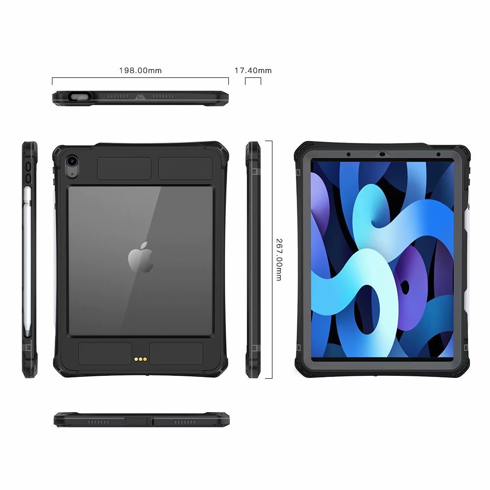 Swimming iPad Air 4 Waterproof Case Underwater 2M Rotatable Holder Layard