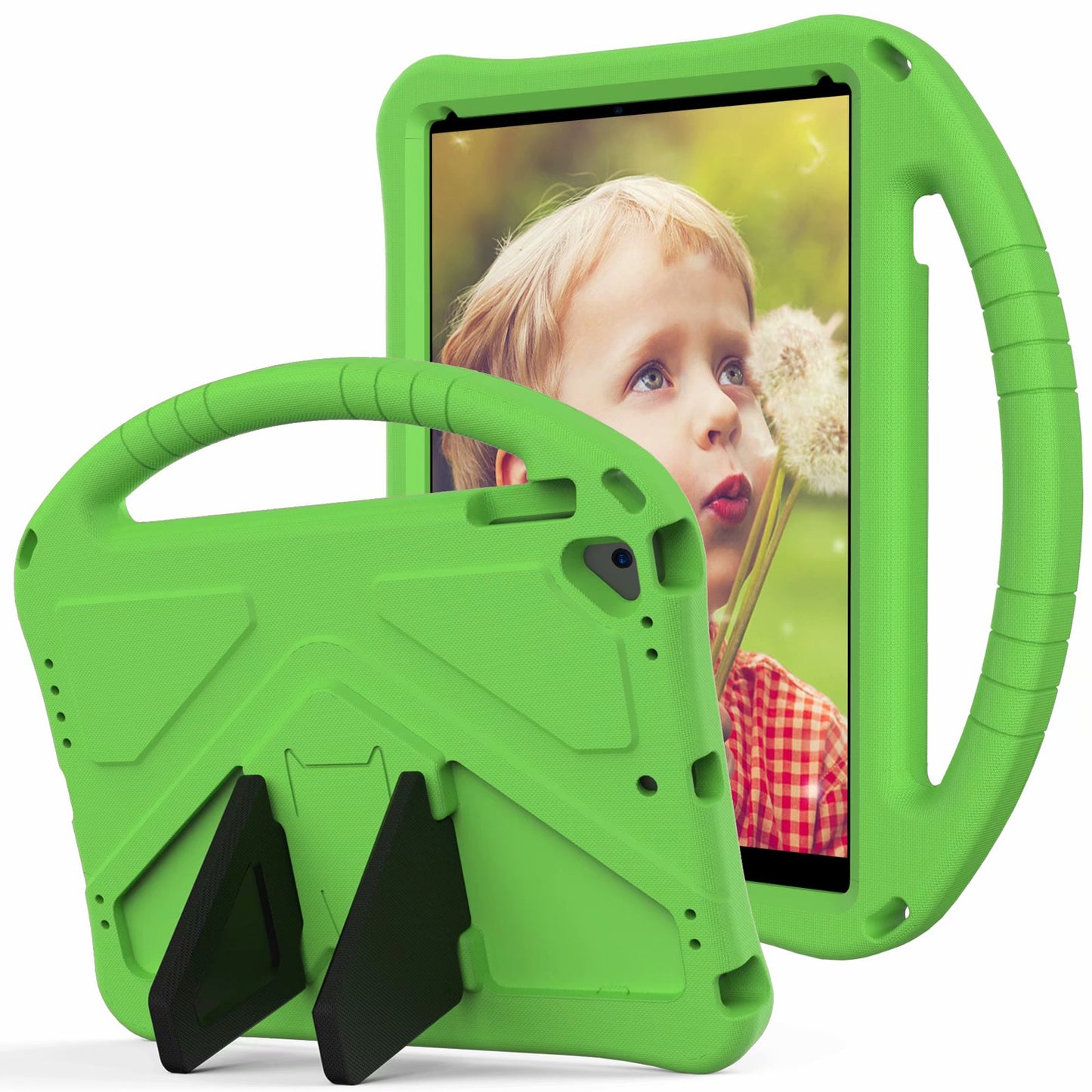 Great Flying Man iPad 5 EVA Case Hand Handle Stand Military Protection Kids Safety