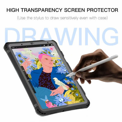 Swimming Underwater 2M iPad Air 4 Waterproof Case with Swivel 360 Rotatable