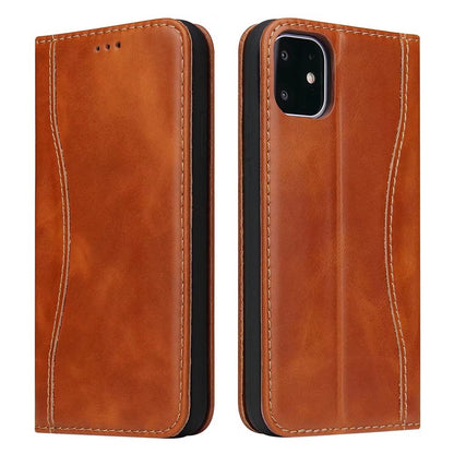 West Gun iPhone 11 Pro Genuine Leather Case Classical Wallet Stand