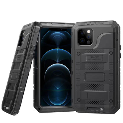 Wolf Warrior iPhone 12 Pro Max Waterproof Case Metal 360 Degree Full Protection