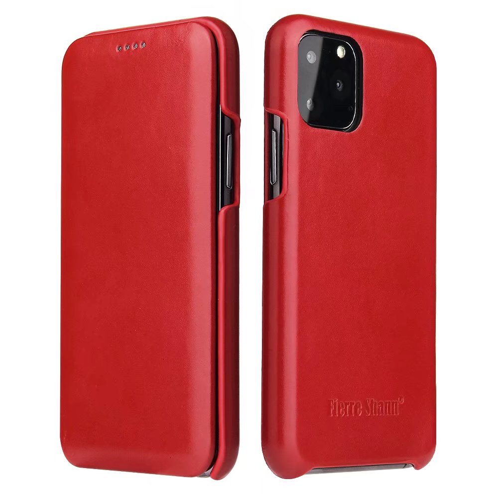 Flip Shape iPhone 11 Pro Max Genuine Leather Case Individuality Business