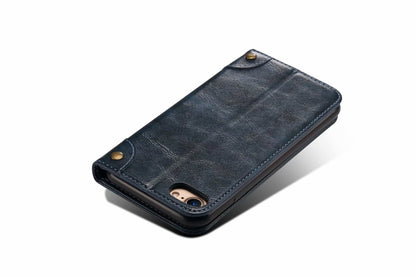 Baroque iPhone SE (2022) Leather Case Magtic Flip Wallet Stand Business RFID