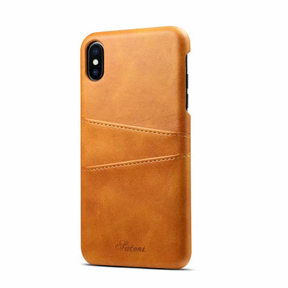 Clamshell Card Holder iPhone X Xs Leather Cover Anti-theft Swipe RFID