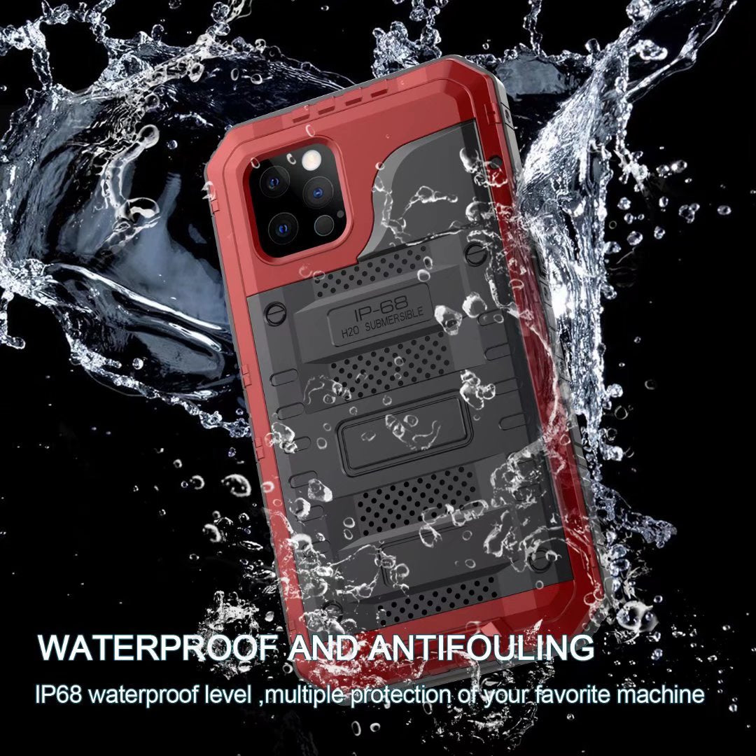 Wolf Warrior iPhone 12 Pro Max Waterproof Case Metal 360 Degree Full Protection