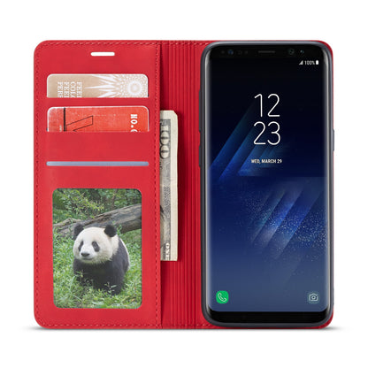 New Slim Galaxy S8+ Leather Case Book Stand Wallet Magnetic