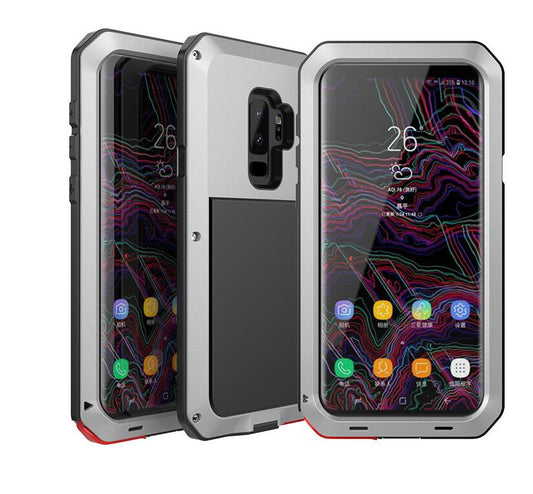 Tank Military Galaxy S9+ Metal Case Anti-fall 360 Degree Full Protection 4-In-1