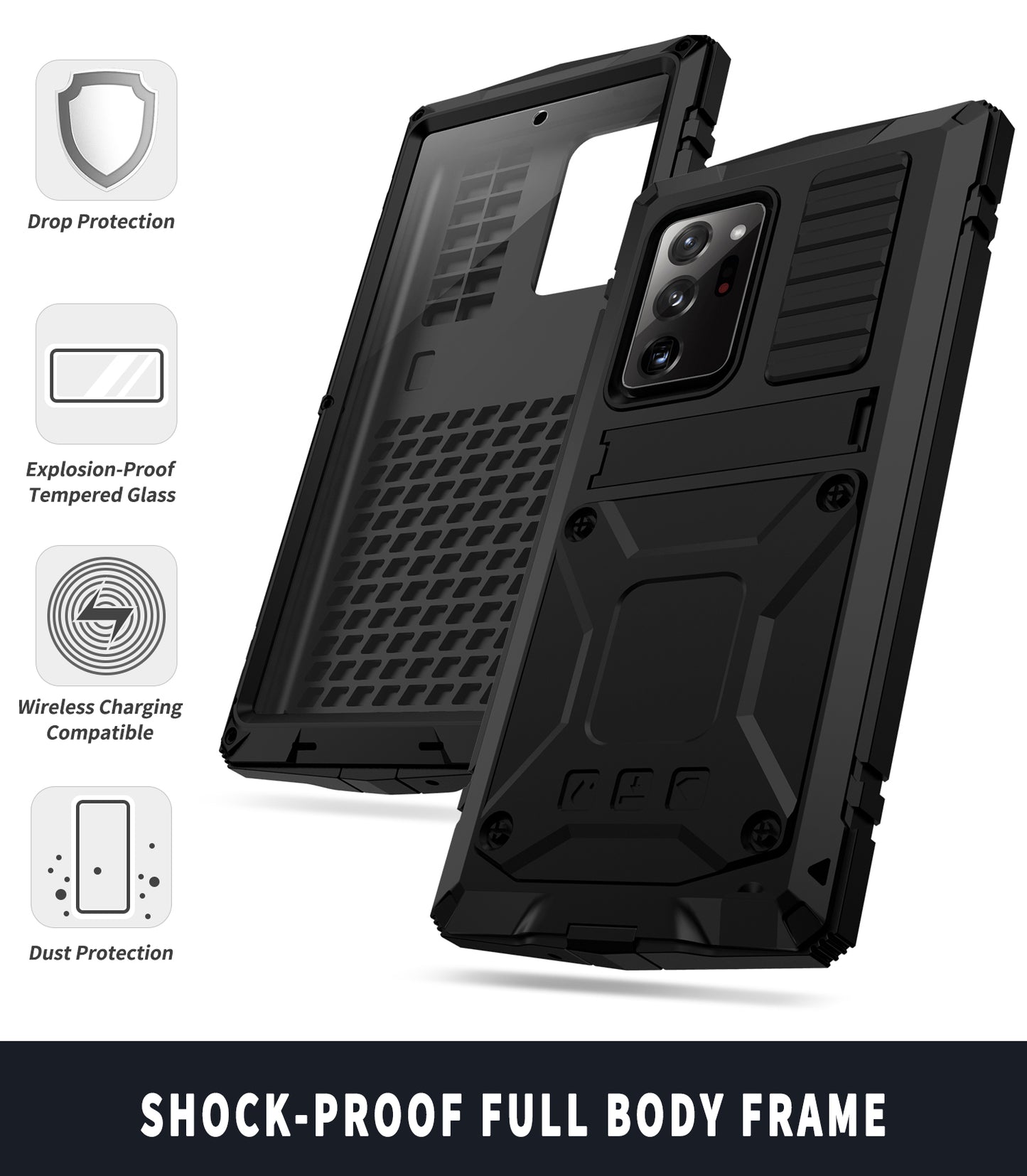 SHELLBOX Vajra Shockproof Galaxy Note20 Ultra Metal Case