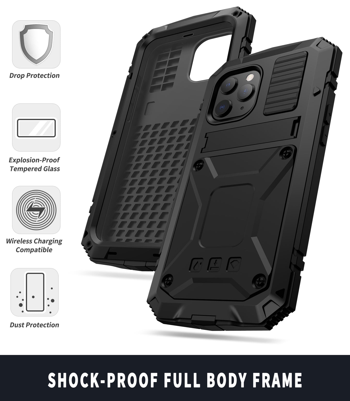 SHELLBOX Vajra Shockproof iPhone 12 Mini Metal Case