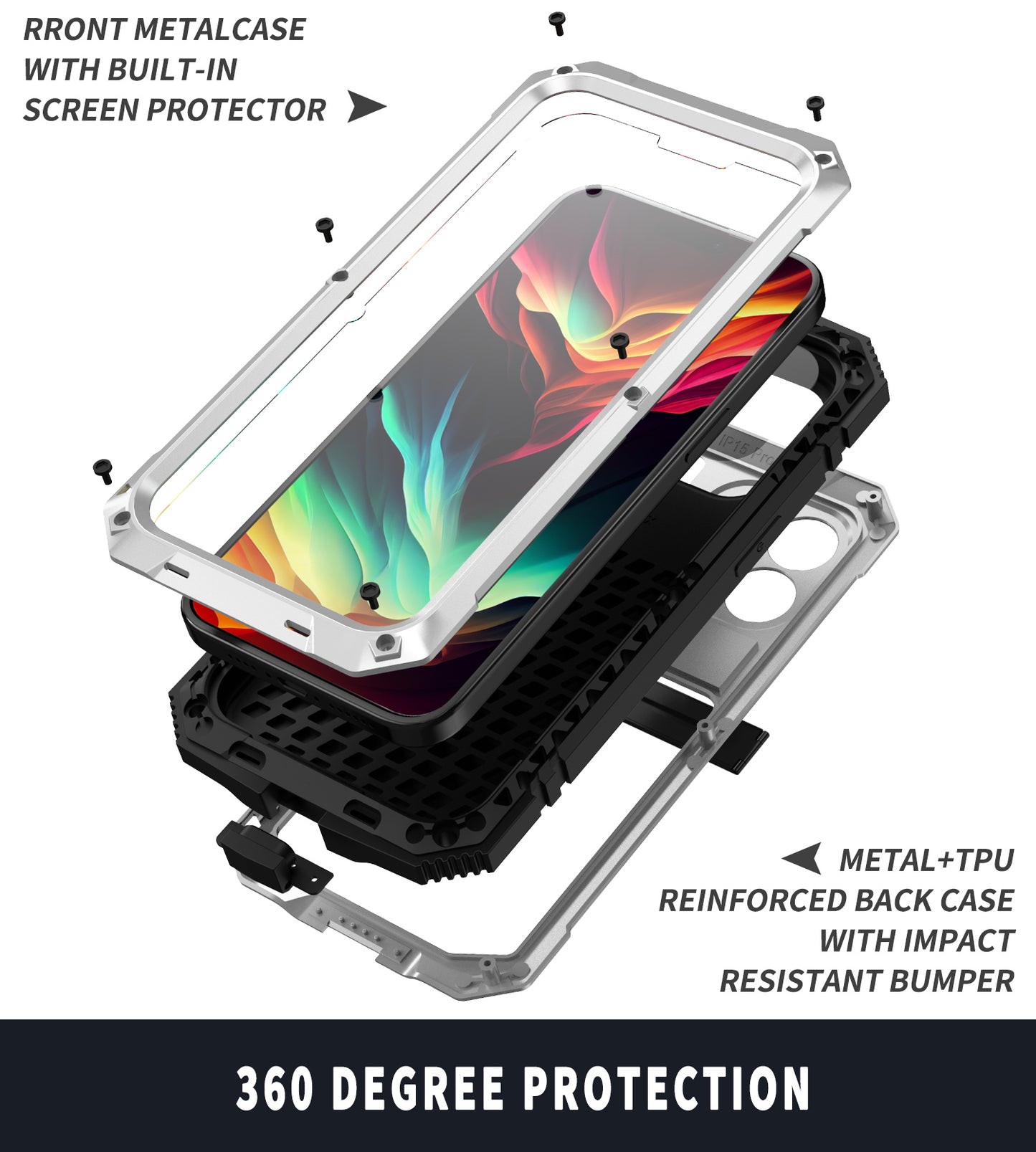 SHELLBOX Vajra Shockproof iPhone 15 Pro Max Metal Case