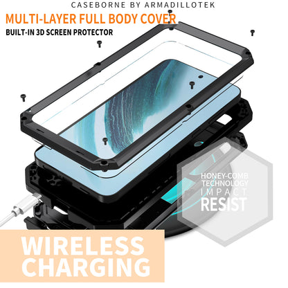 SHELLBOX Lens Protection Military Galaxy S24 Metal Case