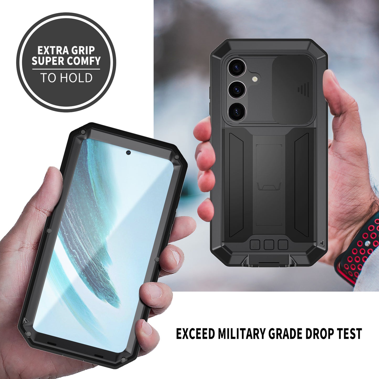 SHELLBOX Lens Protection Military Galaxy S24 Metal Case