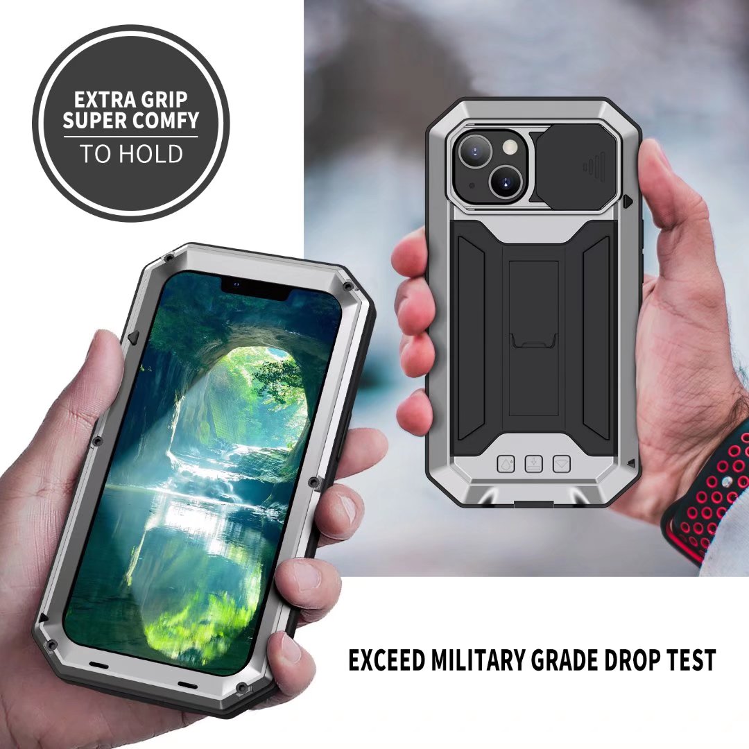 SHELLBOX Lens Protection Military iPhone 13 Metal Case