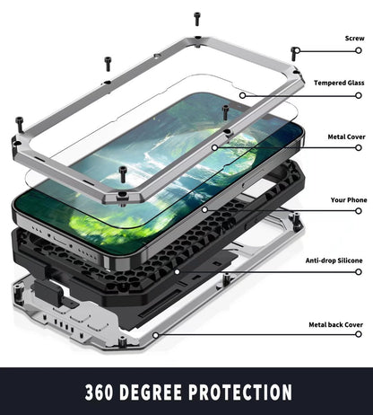 SHELLBOX Lens Protection Military iPhone 13 Metal Case