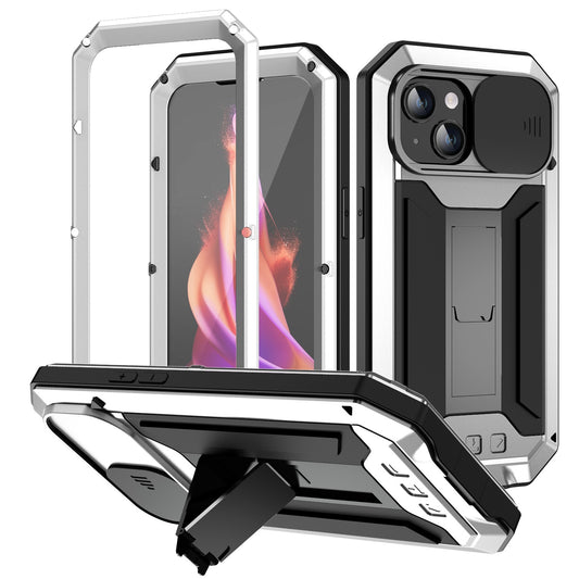 SHELLBOX Lens Protection Military iPhone 15 Plus Metal Case