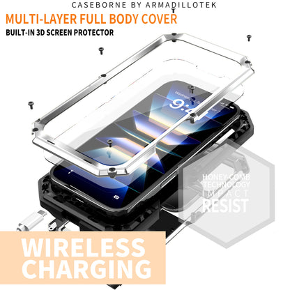 SHELLBOX Lens Protection Military iPhone 16 Plus Metal Case