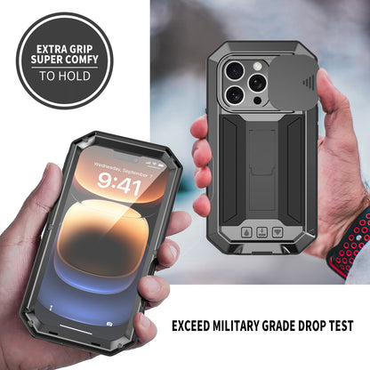 SHELLBOX Lens Protection Military iPhone 16 Pro Max Metal Case