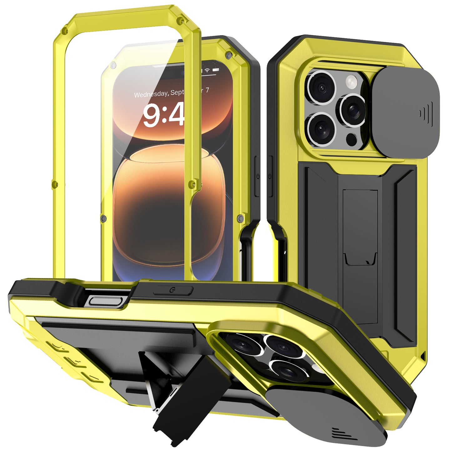 SHELLBOX Lens Protection Military iPhone 16 Pro Max Metal Case