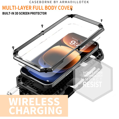 SHELLBOX Lens Protection Military iPhone 16 Pro Max Metal Case