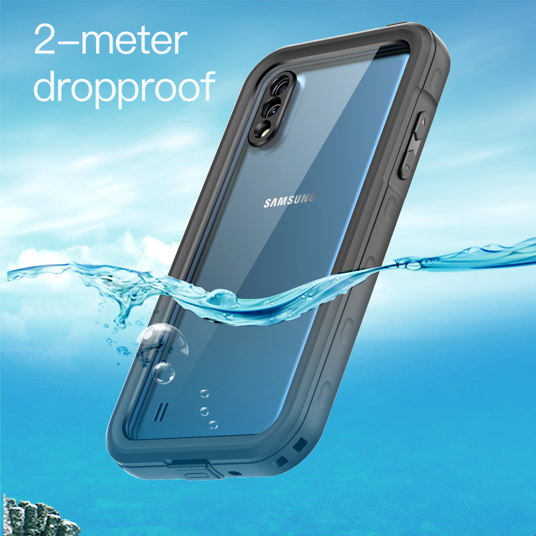 SHELLBOX Burst Slim Galaxy A01 Waterproof Case