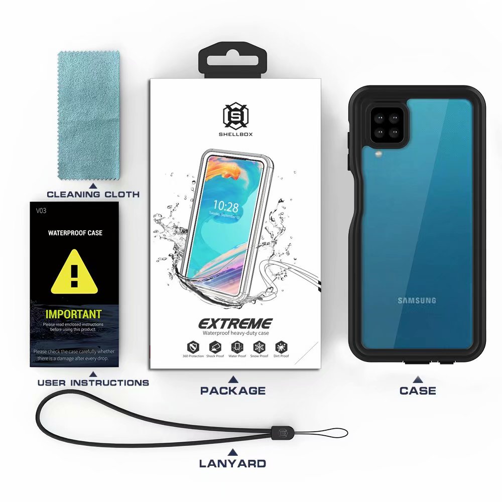 SHELLBOX Burst Slim Galaxy A12 Waterproof Case