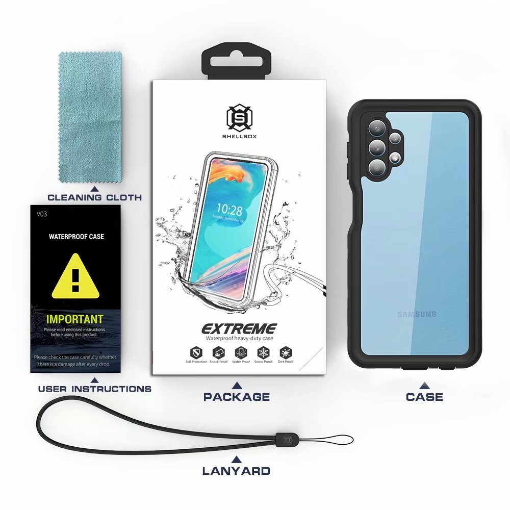 SHELLBOX Burst Slim Galaxy A32 Waterproof Case