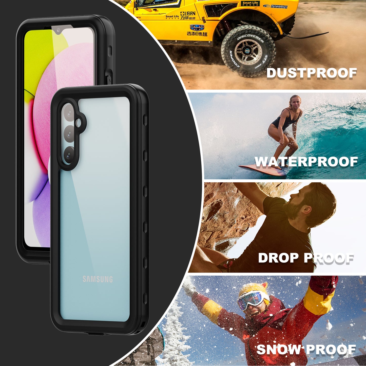 SHELLBOX Burst Slim Galaxy A34 Waterproof Case