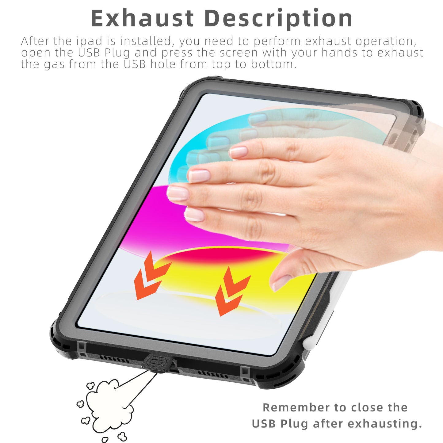 SHELLBOX Armor Clear iPad 10 Waterproof Case