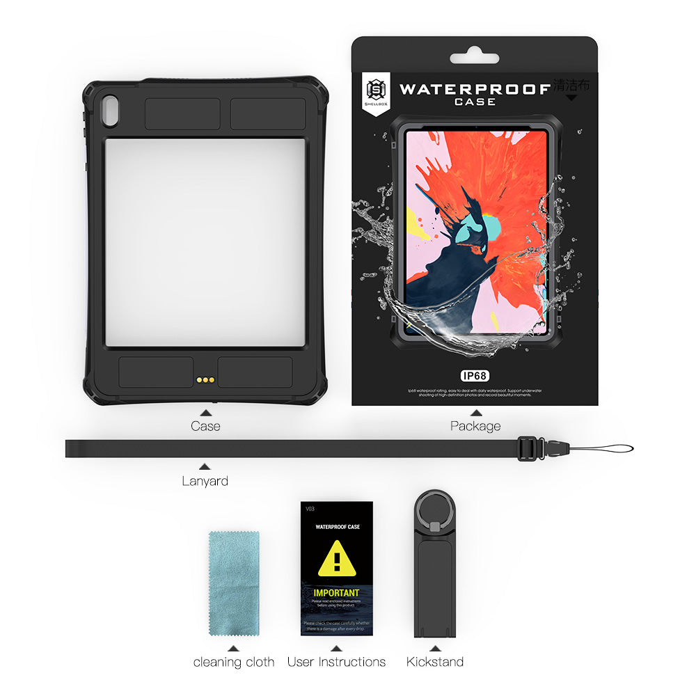 SHELLBOX Armor Clear iPad Air 11 Waterproof Case