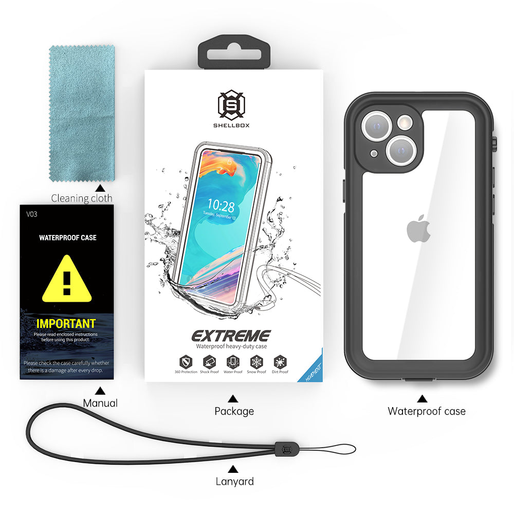 SHELLBOX Burst Slim iPhone 13 Mini Waterproof Case